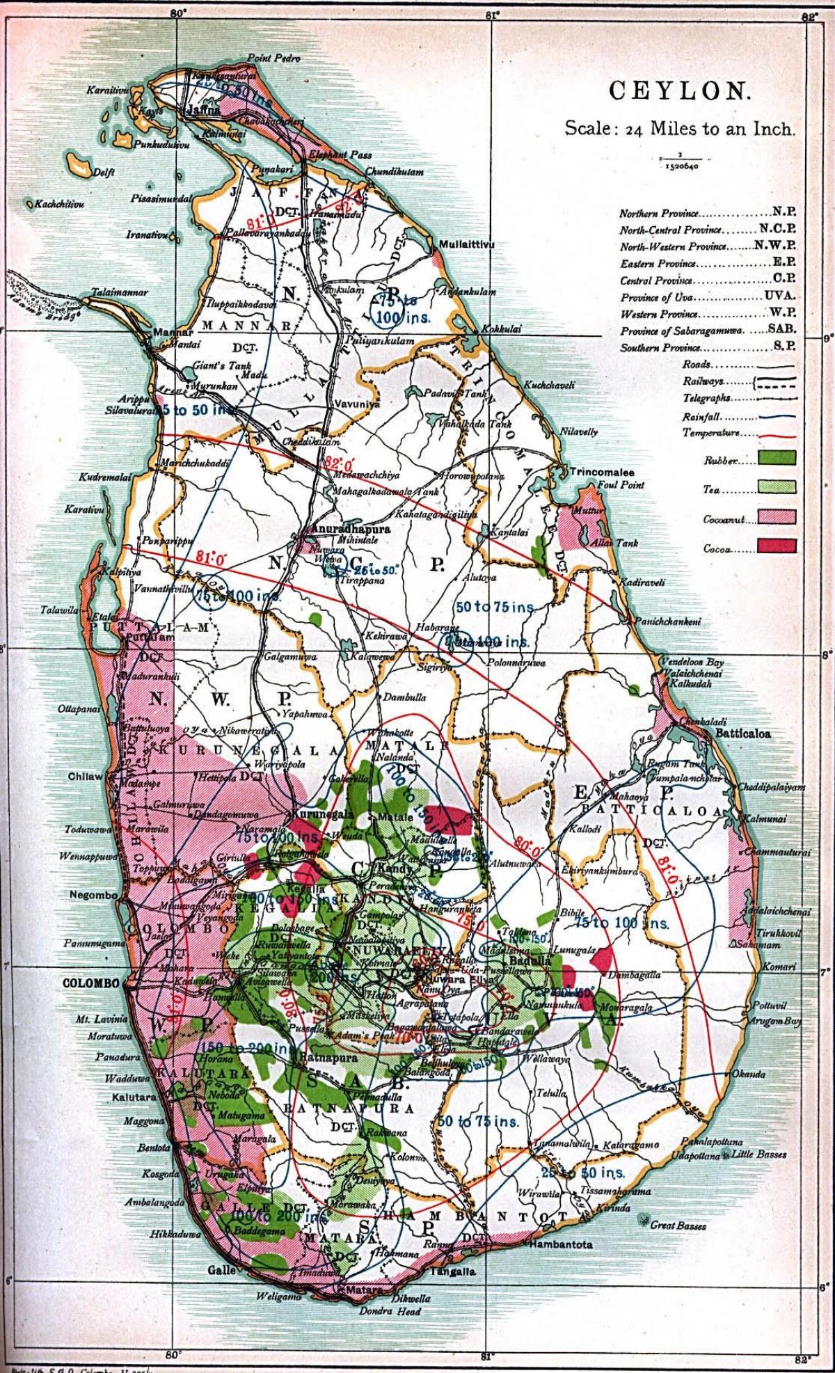 வரைபடம் இலங்கை இலங்கை