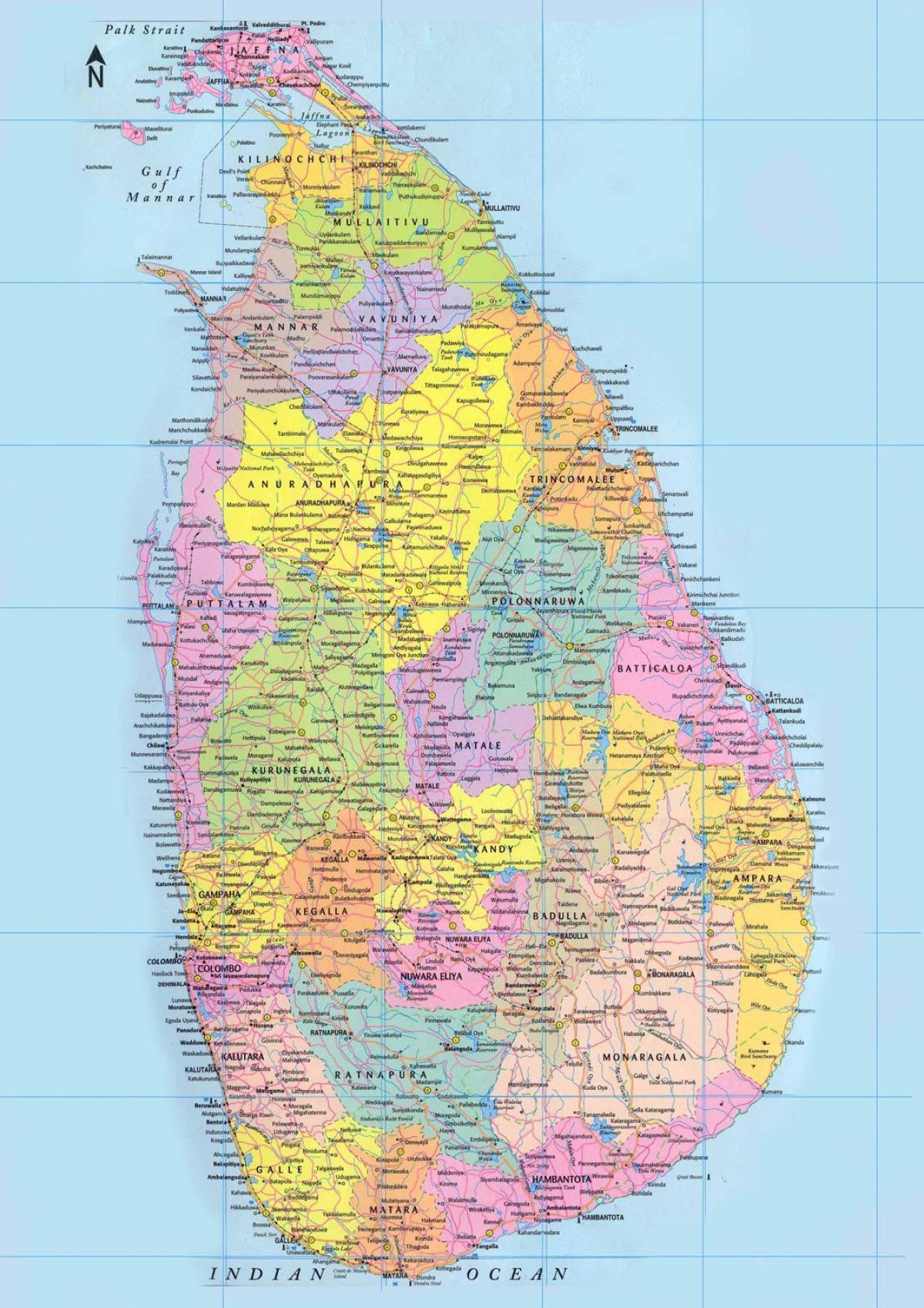 வரைபடம் இலங்கை சாலை வரைபடம் சிங்களம்