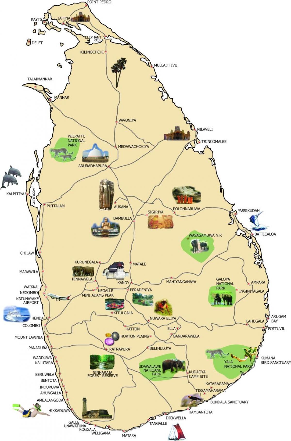 வரைபடம் பெந்தோட்டை இலங்கை