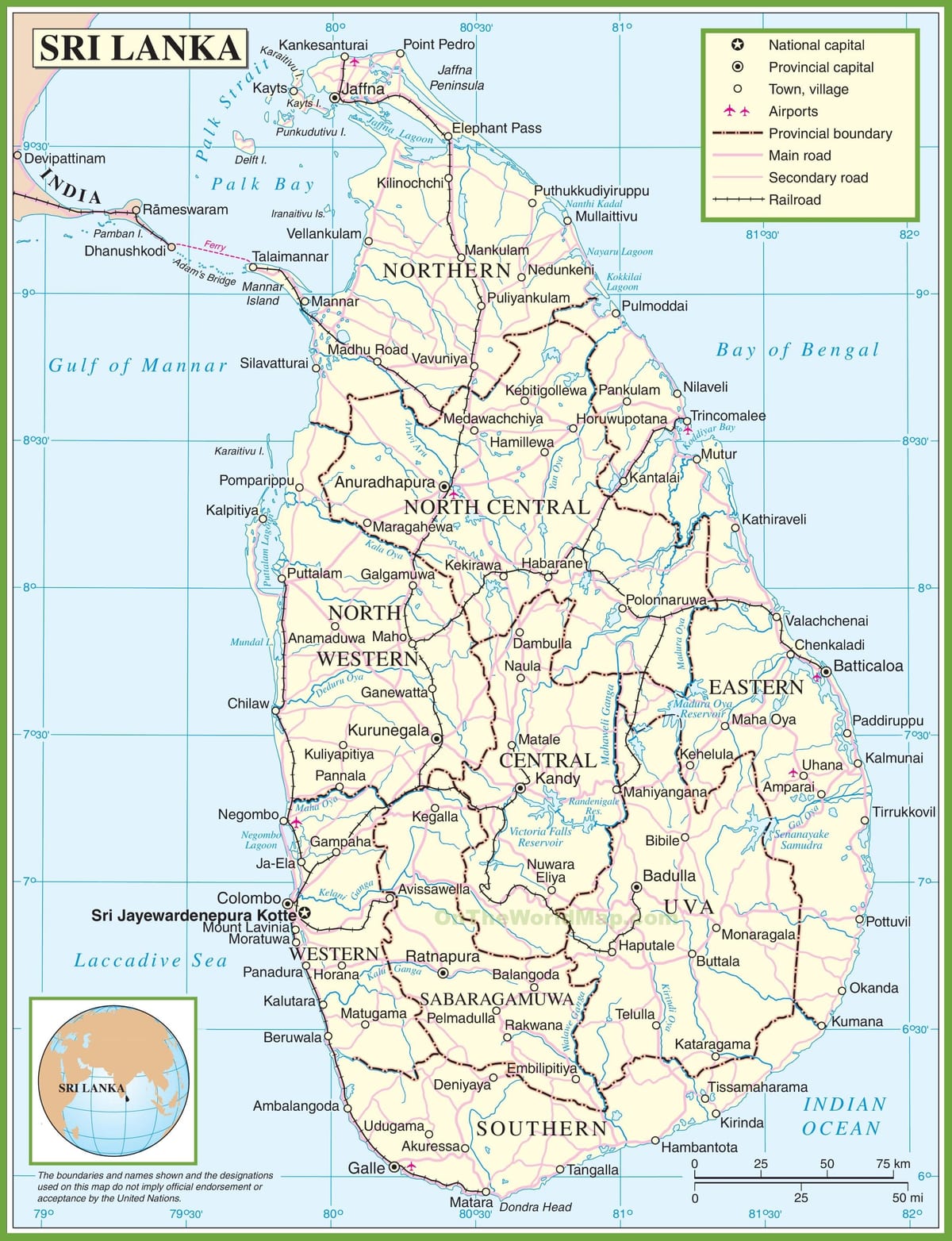 வரைபடம் இலங்கை அரசியல்