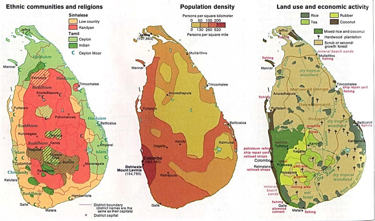 வரைபடம் இலங்கை விவசாயம்