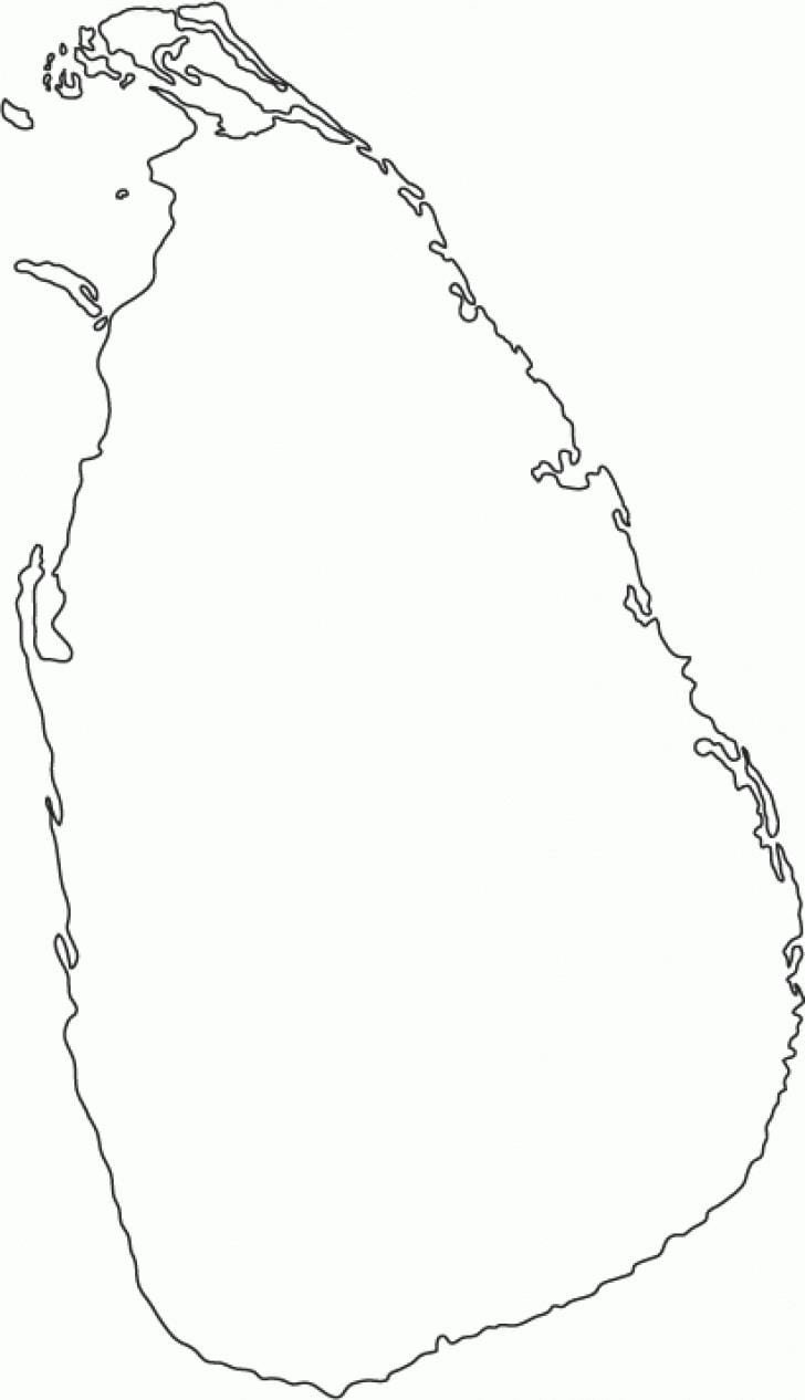 வெற்று அரசியல் வரைபடம் இலங்கை