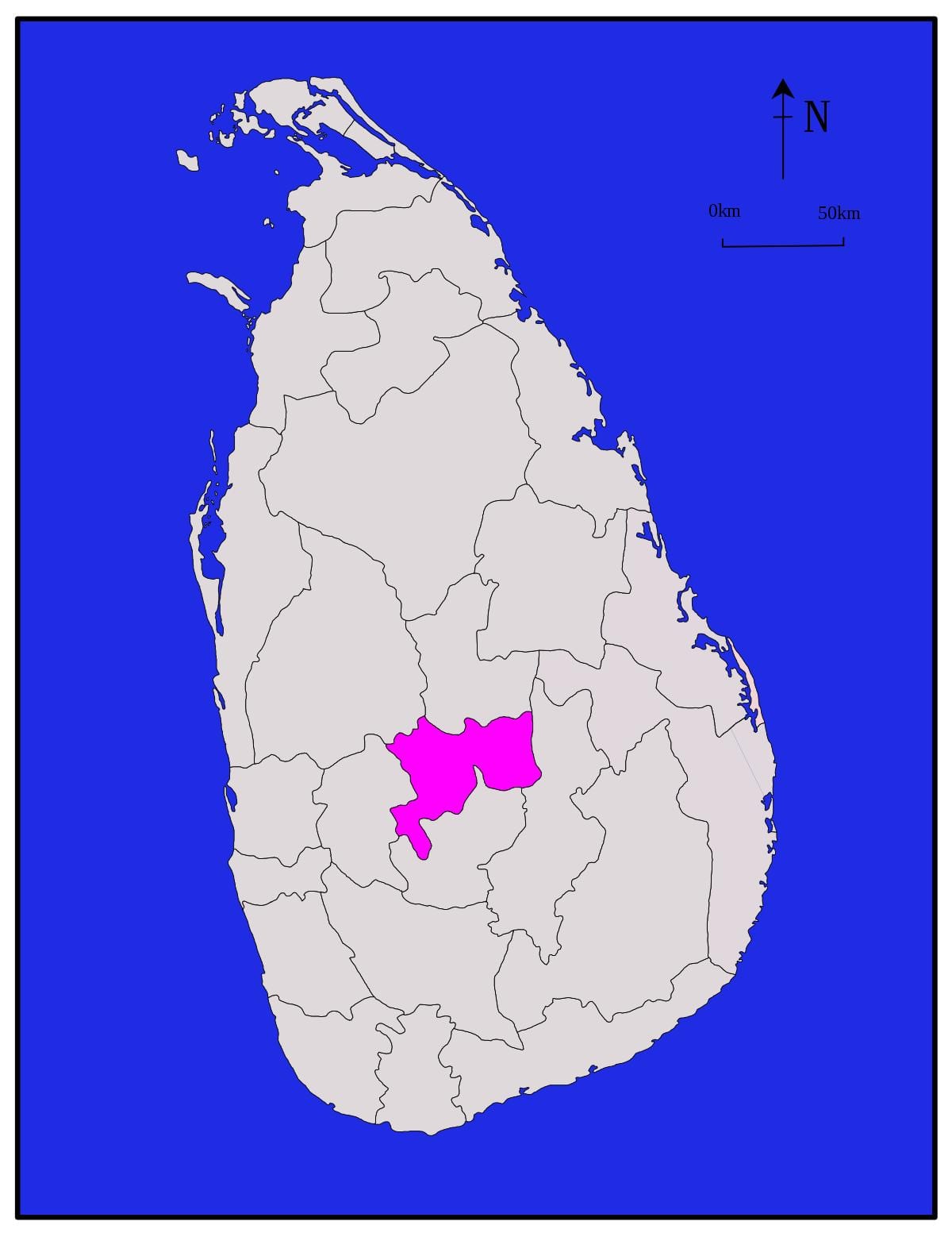 கண்டி இலங்கை வரைபடம்