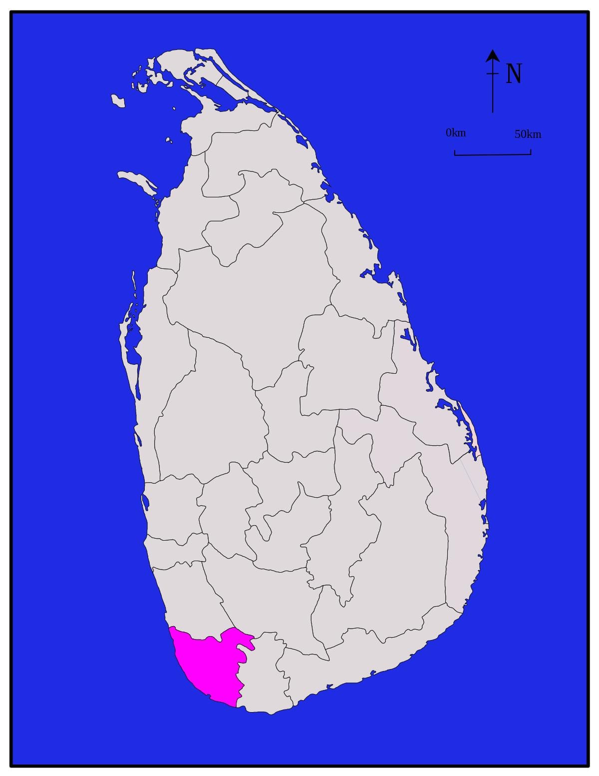 வரைபடம் காலி இலங்கை