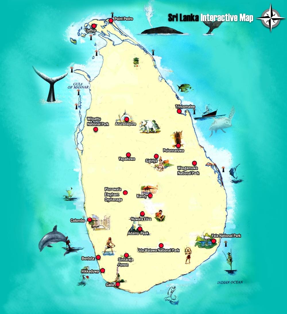 வரைபடம் யாழ்ப்பாணம் இலங்கை