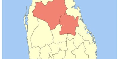 மத்திய மாகாணத்தில் இலங்கை வரைபடம்