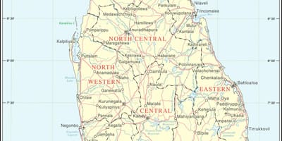 இலங்கை சாலை வரைபடம் தூரம் கால்குலேட்டர்