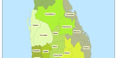 வரைபடம் இலங்கை பகுதியில்