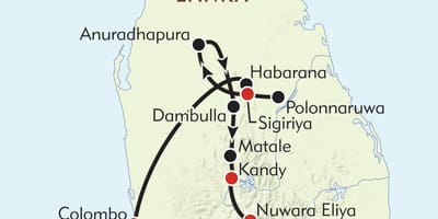 வரைபடம் இலங்கை பயணம்