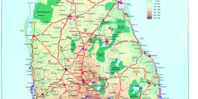 வரைபடம் இலங்கை போக்குவரத்து
