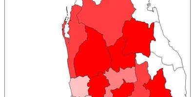 இலங்கை மக்கள் தொகையில் வரைபடம்