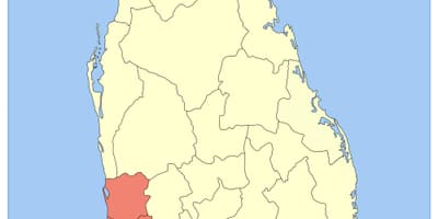 வரைபடம் இலங்கையின் மேல் மாகாணம்