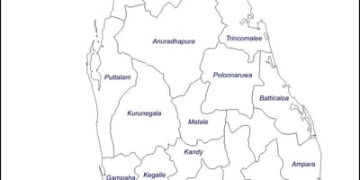 இலங்கை வரைபடம் வரைதல்