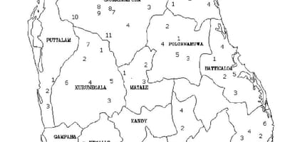 வரைபடம் இலங்கை வரைபடம் கருப்பு மற்றும் வெள்ளை