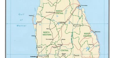 வரைபடம் உலகின் இறுதியில் இலங்கை