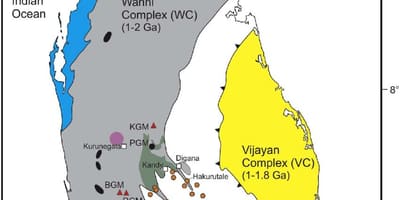 வரைபடம் கனிமங்கள் இலங்கை