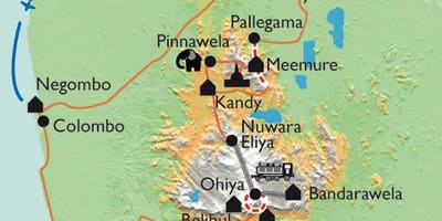 இலங்கை வரைபடம் சீகிரியா