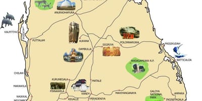 வரைபடம் பெந்தோட்டை இலங்கை