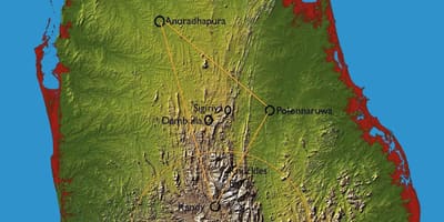 வரைபடம் மலை நாடு இலங்கை